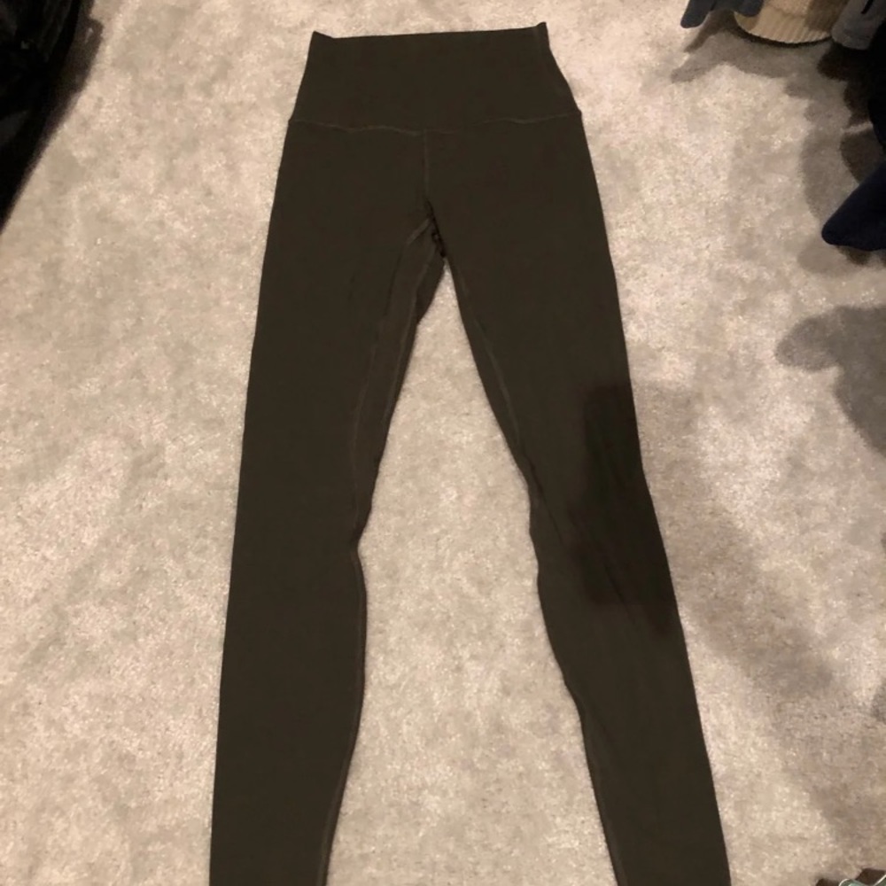 Lululemon dark olive align nulu leggings